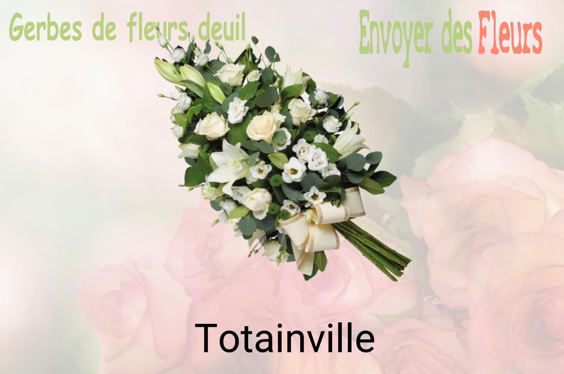 Gerbe de fleurs de deuil livrée à Totainville